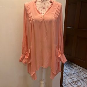 Pink top blouse